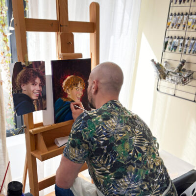 eindhoven workshop portret schilderen kim bax man