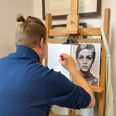 workshop portret tekenen twiggy