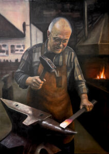 Smid 
Olieverf op doek, januari 2026
										