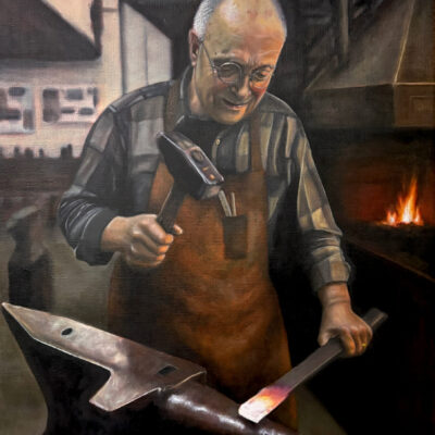 in opdracht commissie smid jos olieverf